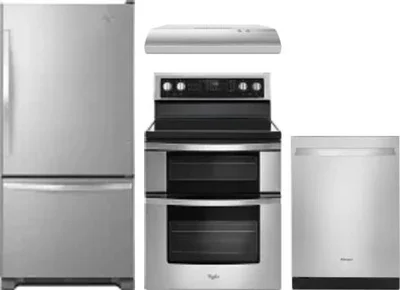 4 Piece Package Includes Refrigerator, Range, Hood And Dishwasher