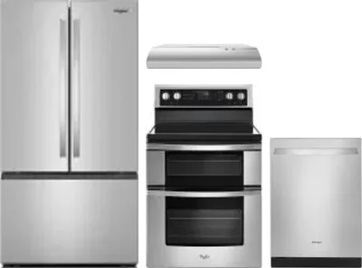 4 Piece Package Includes Refrigerator, Range, Hood And Dishwasher