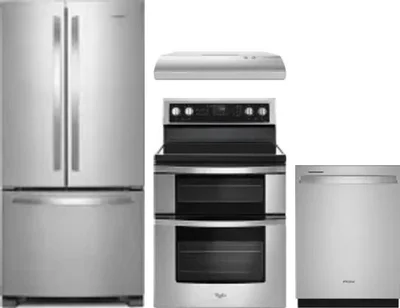 4 Piece Package Includes Refrigerator, Range, Hood And Dishwasher