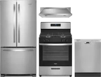 4 Piece Package Includes Refrigerator, Range, Hood And Dishwasher