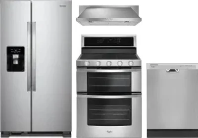 4 Piece Package Includes Refrigerator, Range, Hood And Dishwasher