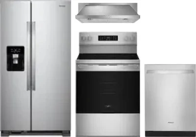 4 Piece Package Includes Refrigerator, Range, Hood And Dishwasher