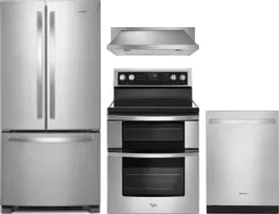 4 Piece Package Includes Refrigerator, Range, Hood And Dishwasher