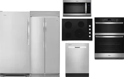 6 Piece Package Includes Refrigerator, Freezer, Cooktop, Wall Oven, Microwave And Dishwasher
