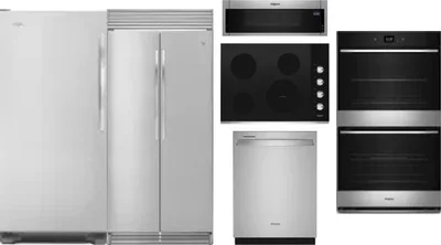 6 Piece Package Includes Refrigerator, Freezer, Cooktop, Wall Oven, Microwave And Dishwasher