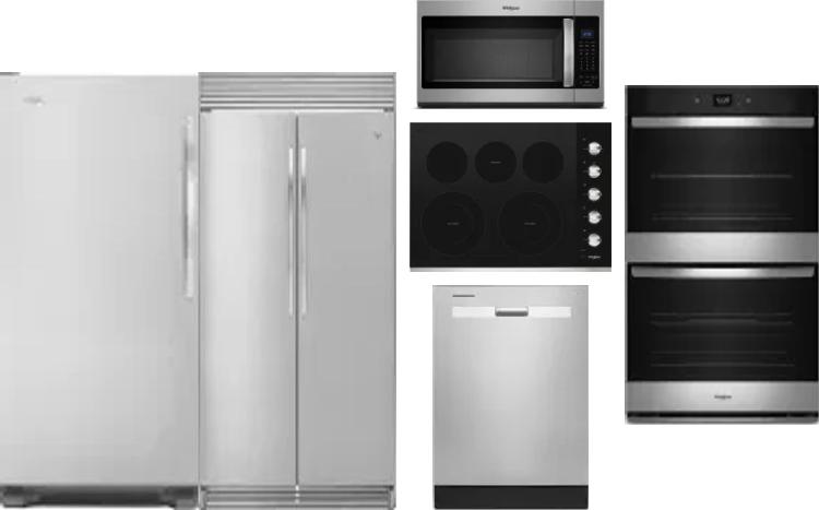 6 Piece Package Includes Refrigerator, Freezer, Cooktop, Wall Oven, Microwave And Dishwasher