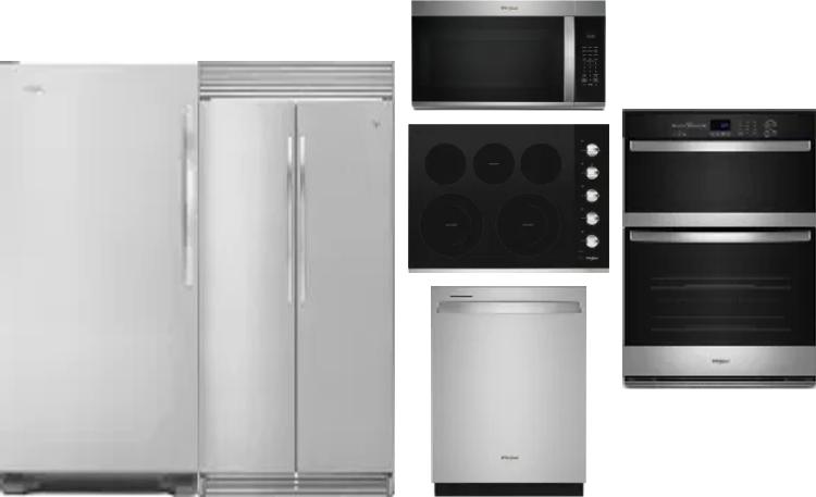 6 Piece Package Includes Refrigerator, Freezer, Cooktop, Wall Oven, Microwave And Dishwasher