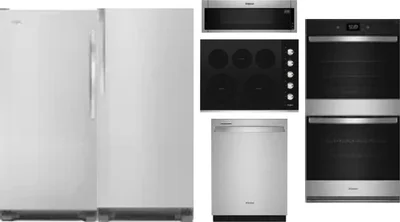 6 Piece Package Includes Refrigerator, Freezer, Cooktop, Wall Oven, Microwave And Dishwasher