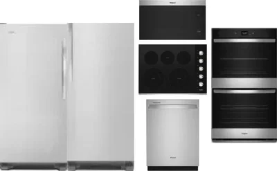 6 Piece Package Includes Refrigerator, Freezer, Cooktop, Wall Oven, Microwave And Dishwasher