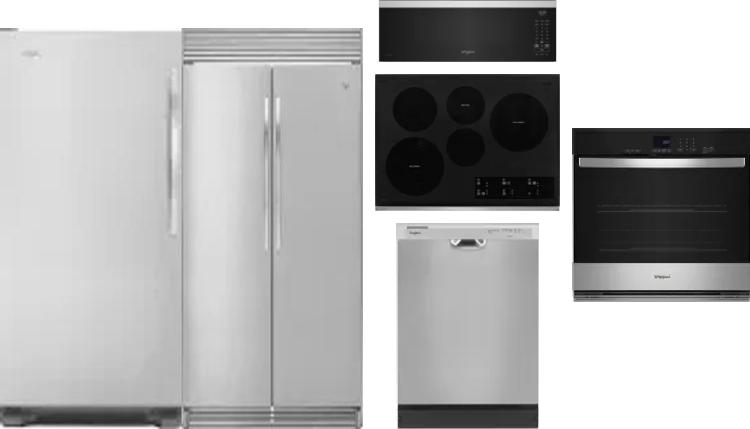 6 Piece Package Includes Refrigerator, Freezer, Cooktop, Wall Oven, Microwave And Dishwasher
