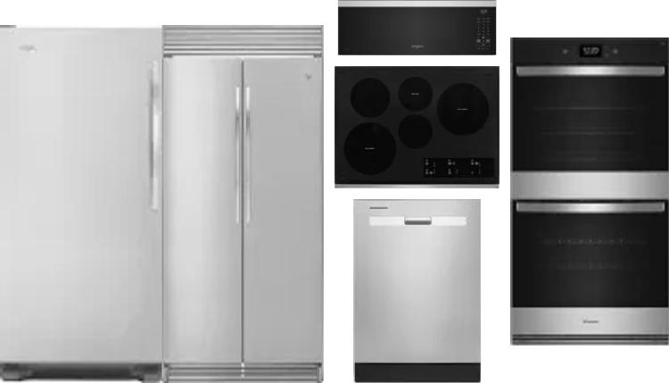 6 Piece Package Includes Refrigerator, Freezer, Cooktop, Wall Oven, Microwave And Dishwasher