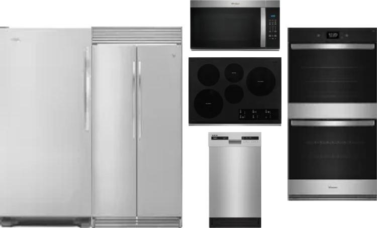 6 Piece Package Includes Refrigerator, Freezer, Cooktop, Wall Oven, Microwave And Dishwasher
