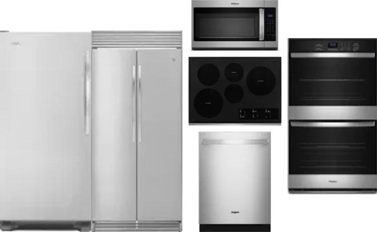 6 Piece Package Includes Refrigerator, Freezer, Cooktop, Wall Oven, Microwave And Dishwasher