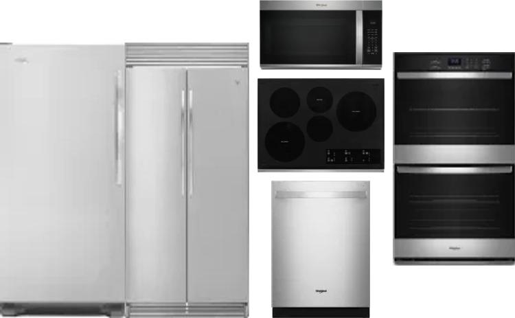 6 Piece Package Includes Refrigerator, Freezer, Cooktop, Wall Oven, Microwave And Dishwasher