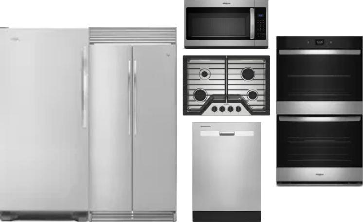 6 Piece Package Includes Refrigerator, Freezer, Cooktop, Wall Oven, Microwave And Dishwasher