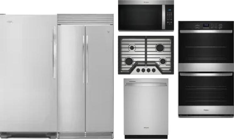 6 Piece Package Includes Refrigerator, Freezer, Cooktop, Wall Oven, Microwave And Dishwasher