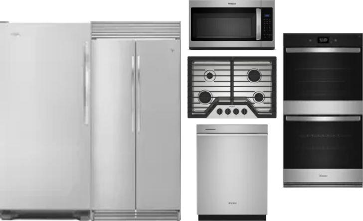 6 Piece Package Includes Refrigerator, Freezer, Cooktop, Wall Oven, Microwave And Dishwasher