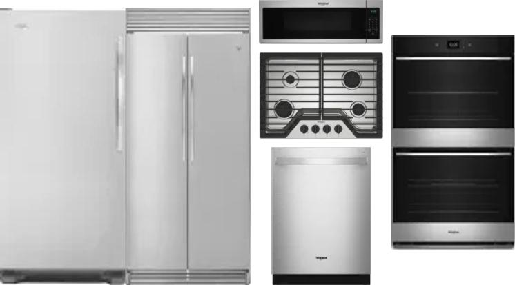 6 Piece Package Includes Refrigerator, Freezer, Cooktop, Wall Oven, Microwave And Dishwasher
