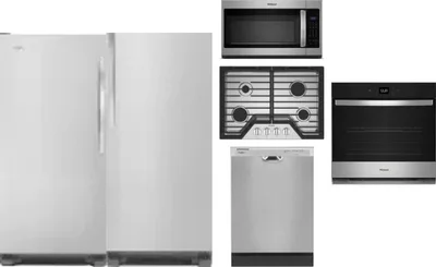 6 Piece Package Includes Refrigerator, Freezer, Cooktop, Wall Oven, Microwave And Dishwasher