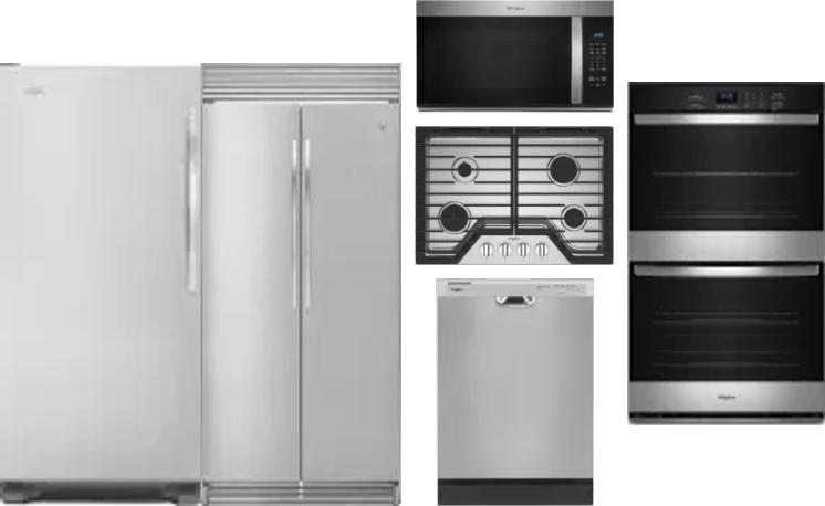 6 Piece Package Includes Refrigerator, Freezer, Cooktop, Wall Oven, Microwave And Dishwasher