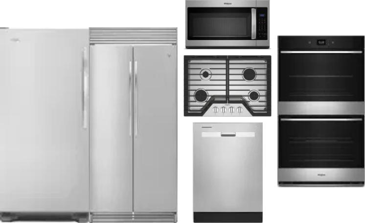 6 Piece Package Includes Refrigerator, Freezer, Cooktop, Wall Oven, Microwave And Dishwasher