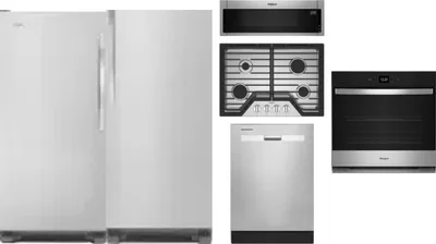 6 Piece Package Includes Refrigerator, Freezer, Cooktop, Wall Oven, Microwave And Dishwasher