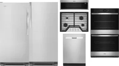6 Piece Package Includes Refrigerator, Freezer, Cooktop, Wall Oven, Microwave And Dishwasher