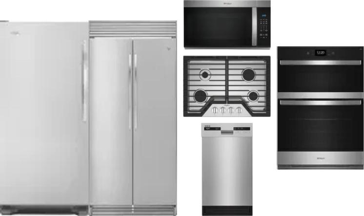 6 Piece Package Includes Refrigerator, Freezer, Cooktop, Wall Oven, Microwave And Dishwasher