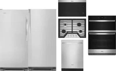6 Piece Package Includes Refrigerator, Freezer, Cooktop, Wall Oven, Microwave And Dishwasher