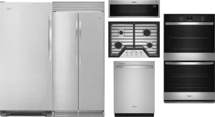 6 Piece Package Includes Refrigerator, Freezer, Cooktop, Wall Oven, Microwave And Dishwasher