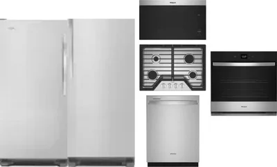 6 Piece Package Includes Refrigerator, Freezer, Cooktop, Wall Oven, Microwave And Dishwasher