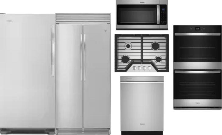 6 Piece Package Includes Refrigerator, Freezer, Cooktop, Wall Oven, Microwave And Dishwasher