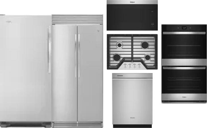 6 Piece Package Includes Refrigerator, Freezer, Cooktop, Wall Oven, Microwave And Dishwasher