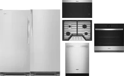 6 Piece Package Includes Refrigerator, Freezer, Cooktop, Wall Oven, Microwave And Dishwasher