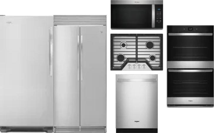 6 Piece Package Includes Refrigerator, Freezer, Cooktop, Wall Oven, Microwave And Dishwasher