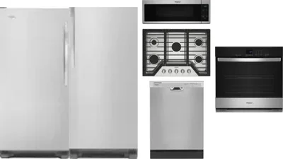6 Piece Package Includes Refrigerator, Freezer, Cooktop, Wall Oven, Microwave And Dishwasher