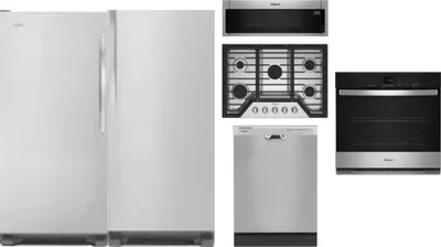 6 Piece Package Includes Refrigerator, Freezer, Cooktop, Wall Oven, Microwave And Dishwasher