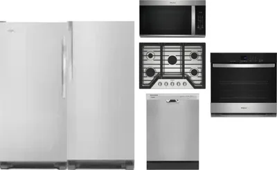 6 Piece Package Includes Refrigerator, Freezer, Cooktop, Wall Oven, Microwave And Dishwasher
