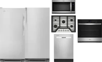 6 Piece Package Includes Refrigerator, Freezer, Cooktop, Wall Oven, Microwave And Dishwasher