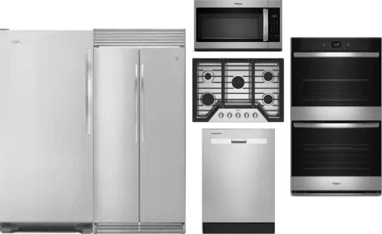 6 Piece Package Includes Refrigerator, Freezer, Cooktop, Wall Oven, Microwave And Dishwasher