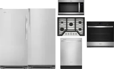 6 Piece Package Includes Refrigerator, Freezer, Cooktop, Wall Oven, Microwave And Dishwasher