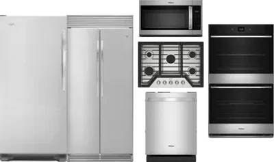 6 Piece Package Includes Refrigerator, Freezer, Cooktop, Wall Oven, Microwave And Dishwasher