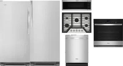 6 Piece Package Includes Refrigerator, Freezer, Cooktop, Wall Oven, Microwave And Dishwasher