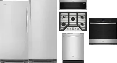 6 Piece Package Includes Refrigerator, Freezer, Cooktop, Wall Oven, Microwave And Dishwasher