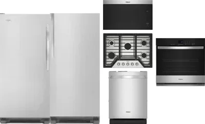 6 Piece Package Includes Refrigerator, Freezer, Cooktop, Wall Oven, Microwave And Dishwasher
