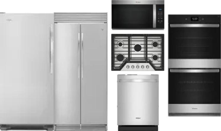 6 Piece Package Includes Refrigerator, Freezer, Cooktop, Wall Oven, Microwave And Dishwasher