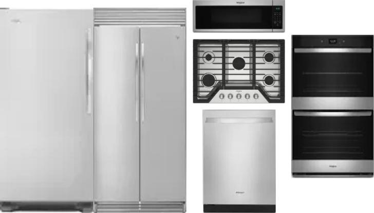 6 Piece Package Includes Refrigerator, Freezer, Cooktop, Wall Oven, Microwave And Dishwasher