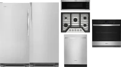 6 Piece Package Includes Refrigerator, Freezer, Cooktop, Wall Oven, Microwave And Dishwasher