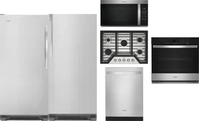 6 Piece Package Includes Refrigerator, Freezer, Cooktop, Wall Oven, Microwave And Dishwasher