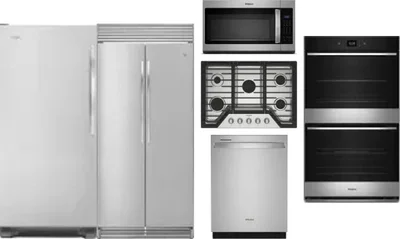 6 Piece Package Includes Refrigerator, Freezer, Cooktop, Wall Oven, Microwave And Dishwasher